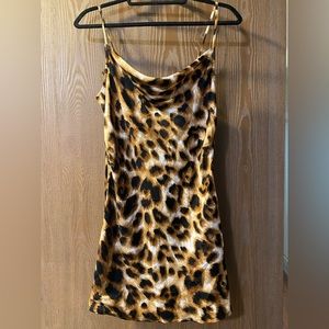 Forever 21 Leopard Slip Mini Dress